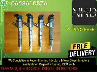 Gwm 2.8 Diesel Injectors For Sale Or To Recon The Same Day