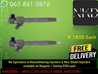 Mercedes C270 Diesel Injectors For Sale Or To Recon The Same Day