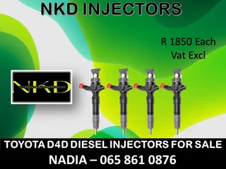 Toyota D4d Diesel Injectors For Sale Or To Recon