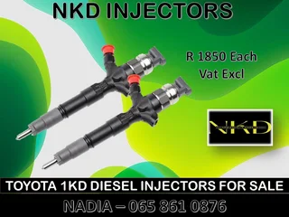 Toyota 1kd Diesel Injectors For Sale On Exchange Or To Recon With Warranty