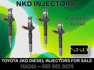 Toyota 2kd Diesel Injectors For Sale Or To Recon