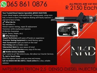 Mitsubishi Triton 2.5 Diesel Injectors For Sale On Exchange Or To Recon With Warranty