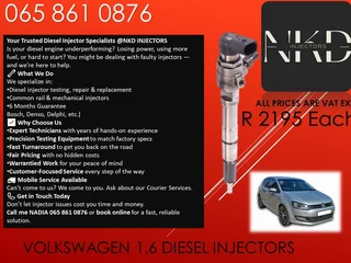 Volkswagen 1.6 Diesel Injectors For Sale On Exchange Or To Recon With Warranty