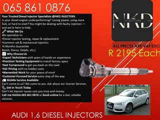 Audi 1.6 Diesel Injectors For Sale Or To Recon