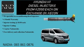 Hyundai H1 Diesel Injectors For Sale Or To Recon