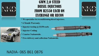 Gwm 2.0 Steed Diesel Injectors For Sale On Exchange Or To Recon With Warranty