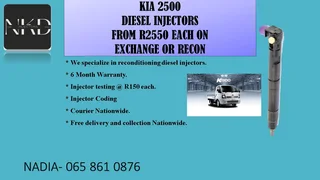 Kia 2500 Diesel Inejctors For Sale Or To Recon