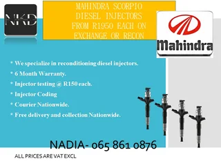 Mahindra Scorpio Diesel Injectors For Sale On Exchange With 6 Months Warranty