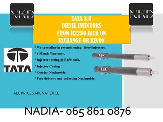 Tata 3.0 Diesel Injectors For Sale On Exchange Or To Recon