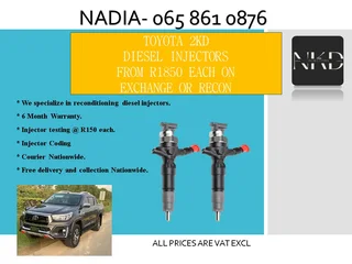 Toyota 2kd Diesel Injectors For Sale On Exchange