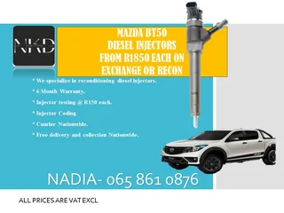 Mazda Bt50 Diesel Injectors For Sale On Exchange Or To Recon With Warranty