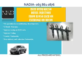 Isuzu Dteq Kb250 Diesel Injectors For Sale On Exchange With 6 Months Warranty