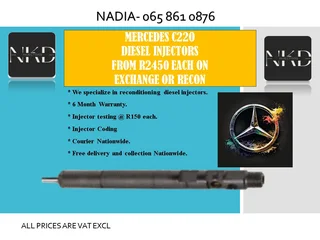 Mercedes C220 Diesel Injectors For Sale On Exchange Or To Recon With Warranty