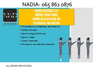 Ford Ranger 3.0 Diesel Injectors For Sale Or To Recon