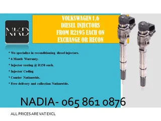 Volkswagen 1.6 Diesel Injectors For Sale On Exchange Or To Recon With Warranty