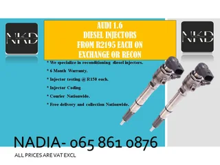 Audi 1.6 Diesel Injectors For Sale Or To Recon