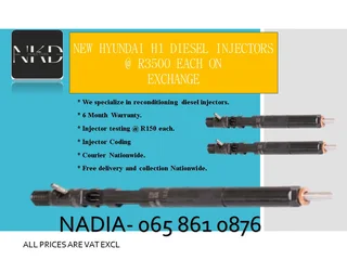 New Hyundai H1 Diesel Injectors For Sale Or To Recon