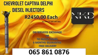 Chevrolet Captiva Diesel Injectors For Sale Or To Recon The Same Day