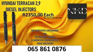 Hyundai Terrican 2.9 Diesel Injectors For Sale Or To Recon The Same Day