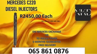 Mercedes C220 Diesel Injectors For Sale Or To Recon