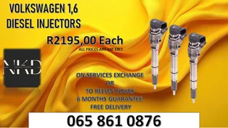 Volkswagen 1.6 Diesel Injectors For Sale Or To Recon The Same Day
