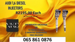 Audi 1.6 Diesel Injectors For Sale Or To Recon The Same Day