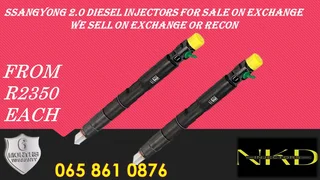 Ssangyong 2.0 Diesel Injectors For Sale Or To Recon The Same Day