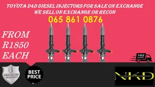 Toyota D4d Diesel Injectors For Sale Or To Recon The Same Day
