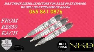 Man Truck Diesel Injectors For Sale Or To Recon The Same Day