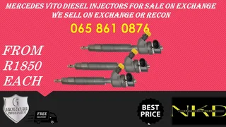Mercedes Benz Vito Diesel Injectors For Sale Or To Recon The Same Day