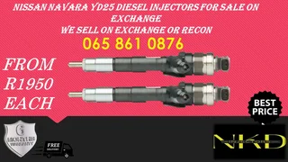 Nissan Navara Yd25 Diesel Injectors For Sale Or To Recon The Same Day