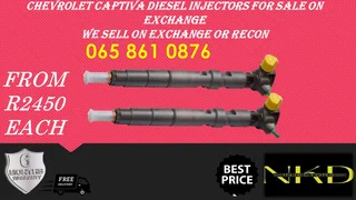 Chevrolet Captiva Diesel Injectors For Sale Or To Recon The Same Day