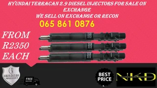 Hyundai Terrican 2.9 Diesel Injectors For Sale Or To Recon With Warranty