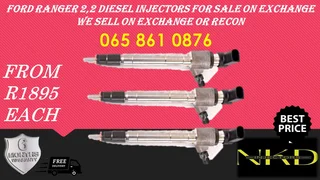 Ford Ranger 2.2 Diesel Injectors For Sale Or To Recon The Same Day