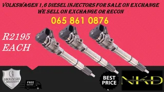Volkswagen 1.6 Diesel Injectors For Sale Or To Recon With Warranty