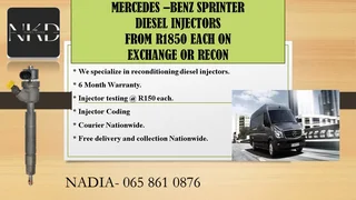 Mercedes Benz Sprinter Diesel Injectors For Sale On Exchange With 6 Months Warranty