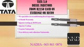 Tata 3.0 Diesel Injectors For Sale On Exchnage Or To Recon