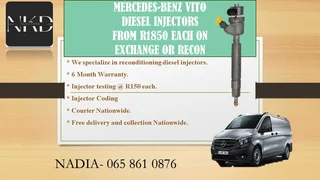Mercedes Benz Vito Diesel Injectors For Sale Or To Recon