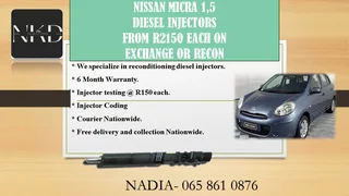Nissan Micra 1.5 Diesel Injectors For Sale On Exchnage With 6 Months Warranty