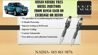 Nissan Navara Yd25 Diesel Injectors For Sale On Exchange With 6 Months Warranty