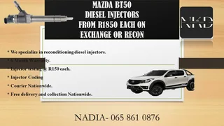Mazda Bt50 Diesel Injectors For Sale On Exchange Or To Recon With Warranty
