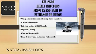 Kia 2500 Diesel Injectors For Sale Or To Recon