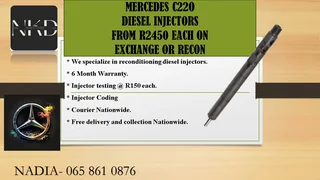 Mercedes C220 Diesel Injectors For Sale On Exchange Or To Recon With Warranty