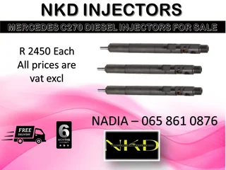 Mercedes C270 Diesel  Injectors For Sale Or To Recon