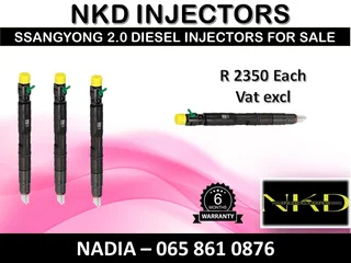 Ssangyong 2l Diesel Injectors For Sale On Exchange With 6 Months Warranyt