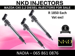 Mazda Cx5 2,2 Bk Diesel Injectors For Sale On Exchange Or To Recon