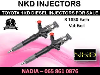 Toyota 1kd Diesel Injecotors For Sale On Exchange Or To Recon With Warranty