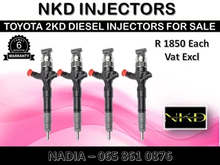 Toyota 2kd Diesel Injectors For Sale On Exchange With 6 Months Warranty