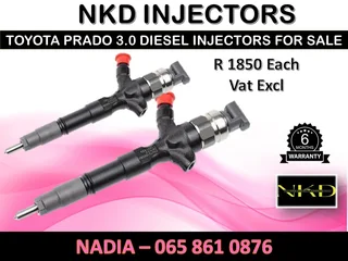 Toyota Prado 3.0 Diesel Injectors For Sale Or To Recon