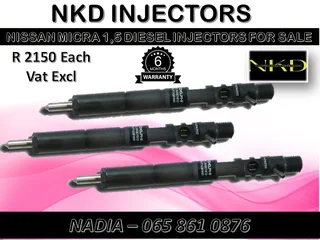 Nissan Micra 1,5 Diesel Injectors For Sale On Exchange Or To Recon With Warranty